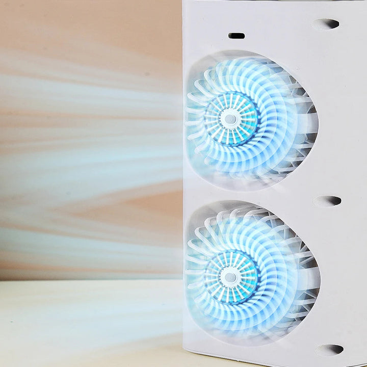 Mini Portable Air Conditioner Desk Fan with Spray Cooling | Stornfield