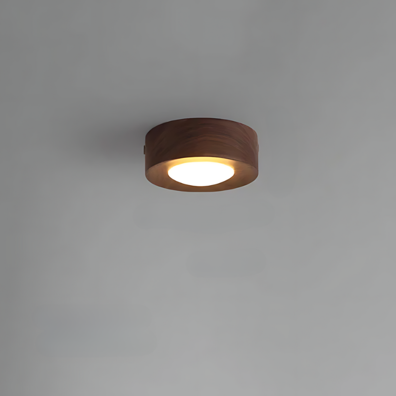 Stornfield | | Walnut Ceiling Light with LED Spot