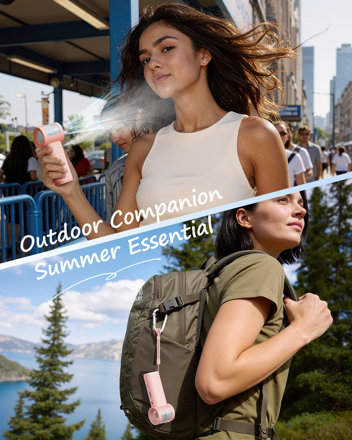 Portable Misting Fan - 5-Speed High-Power Handheld Fan | Stornfield