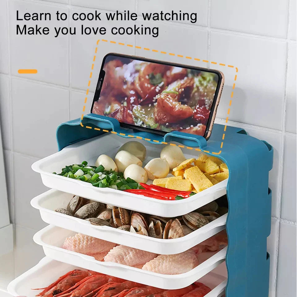 Wall Mount 6pcs Tray Organizer Stornfield