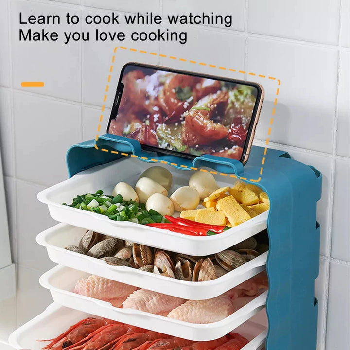 Wall Mount 6pcs Tray Organizer Stornfield