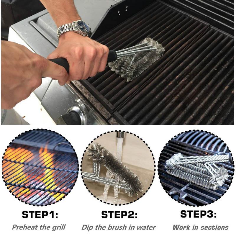 360° Rotating 18" Barbecue Cleaning Brush | Stornfield