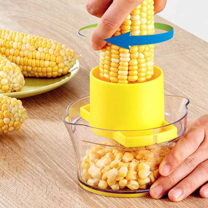 Cob Corn Stripper With Built-In Measuring Cup And Grater | Stornfield