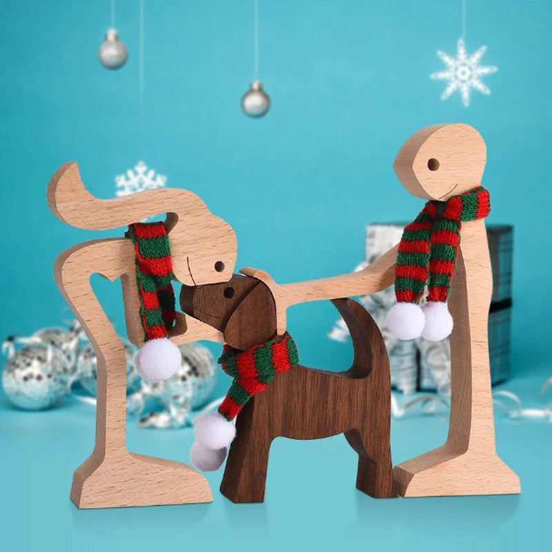 Gift For Pet Lovers - Wood Sculpture Table Ornaments - The Love Between You And Your Fur-Friend | Stornfield