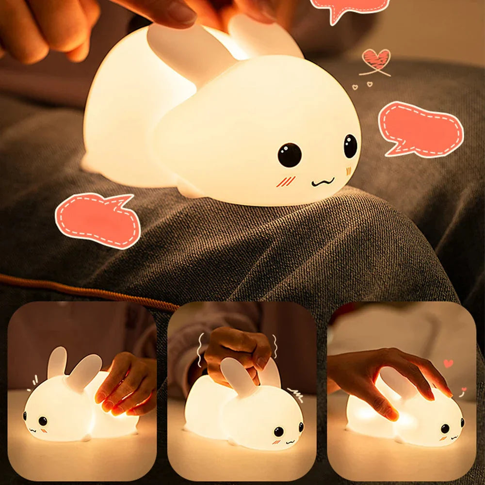 Cute Rabbit Night Light - BunnyGlow | Stornfield