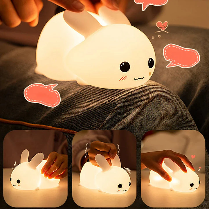 Cute Rabbit Night Light - BunnyGlow | Stornfield