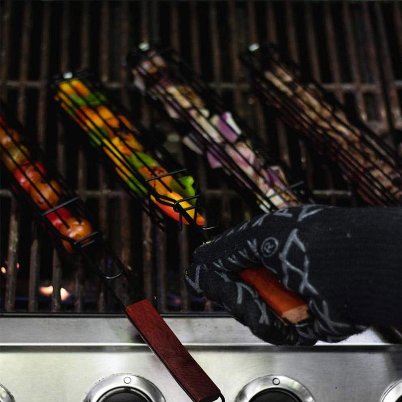 Reusable kebab grilling basket | Stornfield
