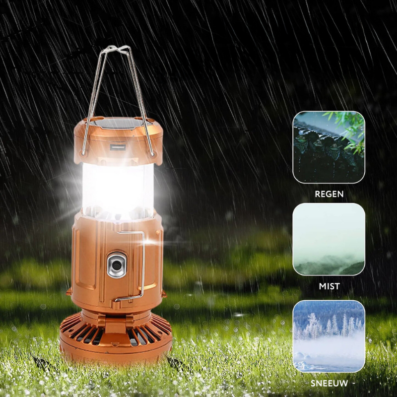 Camping lamp with Fan | Stornfield