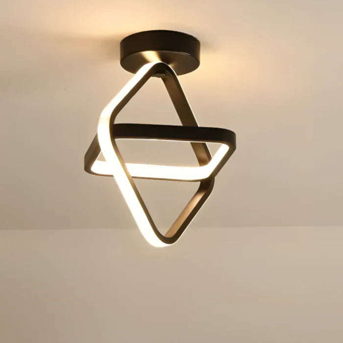 Modern LED Ceiling Lamp with Double Ring Design - Twilight Rings | Stornfield