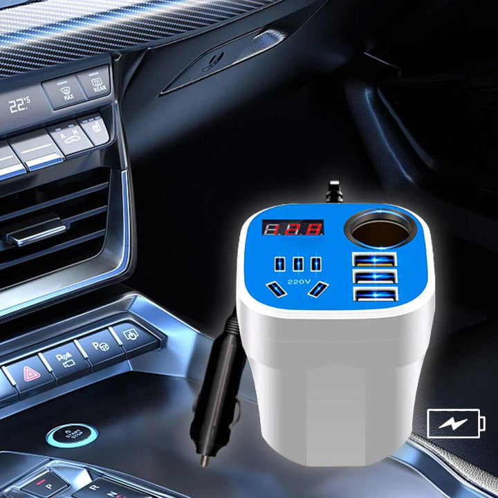 Car Mounted Cup Type Inverter Converter QC Charger | Stornfield