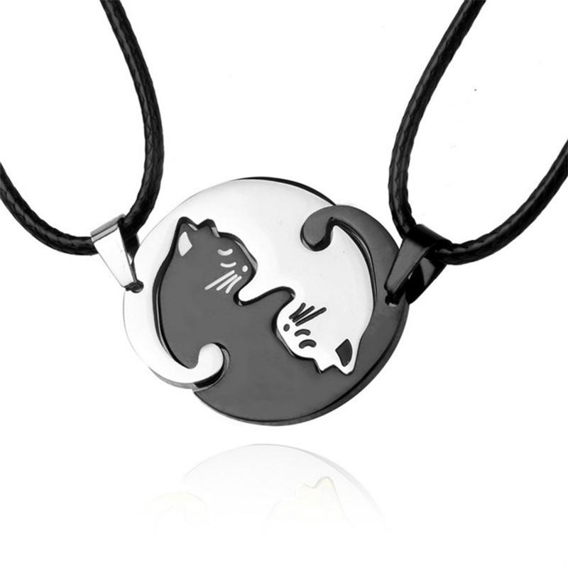 Yin ＆ Yang Cat Design Necklace | Stornfield