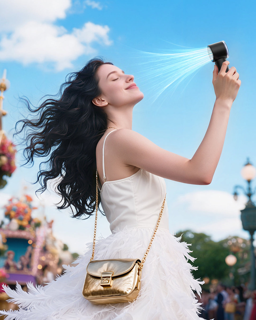 Portable High Speed Handheld Turbo Fan with LED Display | Stornfield