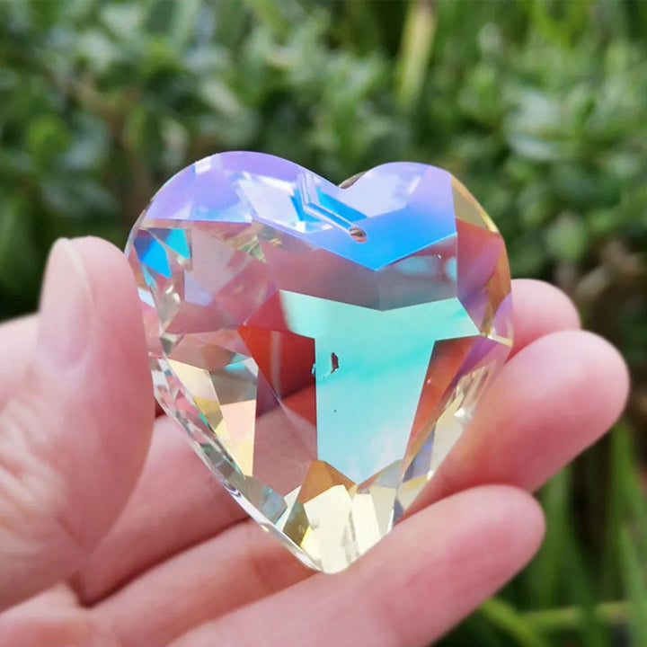 Stornfield | GlimmerHeart Attractive Heart-Shaped Light Catcher – Mesmerizing Light Effects for Your Home