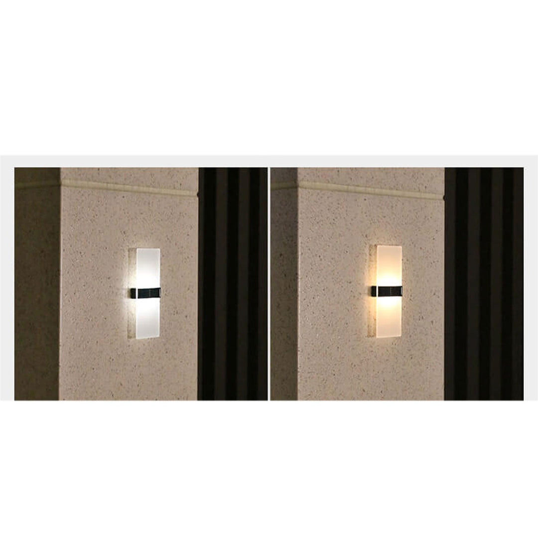 Stornfield | LumaZen Lampe Murale LED Solaire | Résistante aux Intempéries | Éclairage Extérieur Alimenté par Solaire | Décor de Jardin & Patio