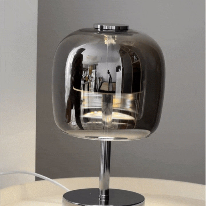Portable - Stylish Stornfield Mirror Glass Table Lamp