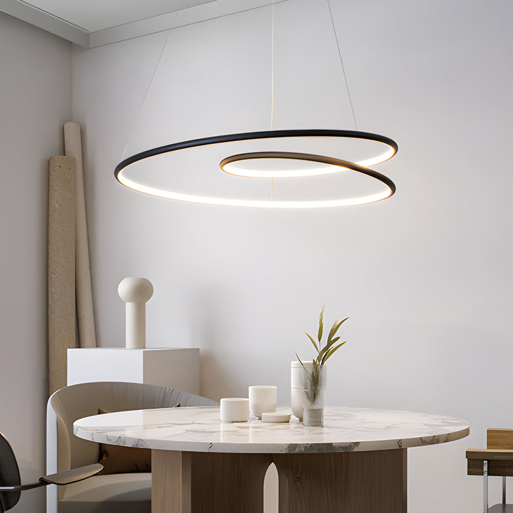 Modern LED chandelier with dimming function – pendant light for dining room and living room | Stornfield
