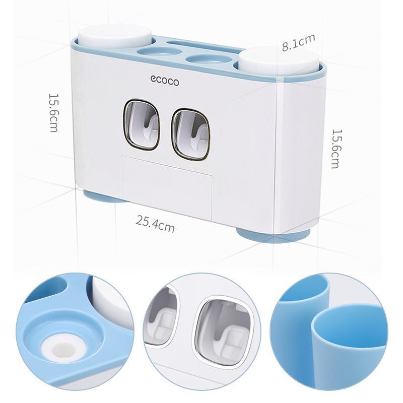 Automatic toothbrush holder and toothpaste dispenser set | Stornfield