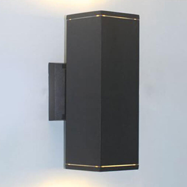 Modern Minimalist Square Column LED Luminous Outdoor Waterproof Wall Sconce Lamp | Stornfield
