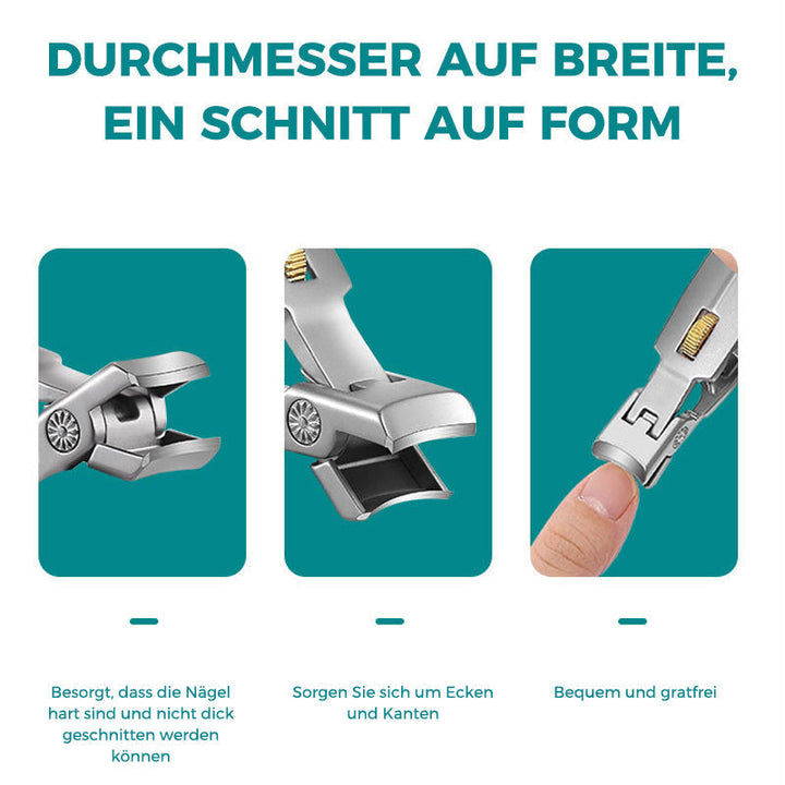 Stainless steel nail clipper with large opening | Stornfield