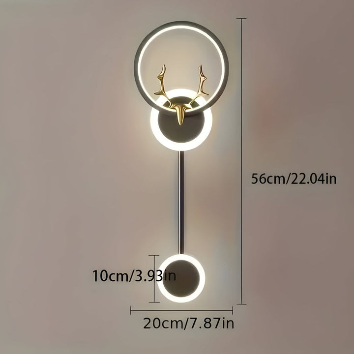 Elegant double wall light for minimalist and atmospheric lighting in the Stornfield home