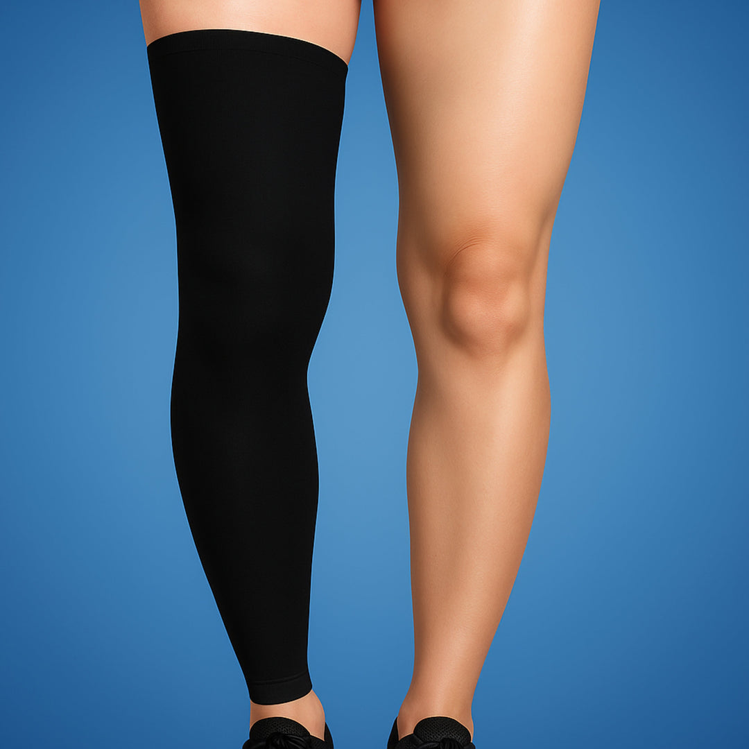 FlexiRelief | Full Leg Compression Sleeve – Knee Support – Graduated Pressure – Pain Relief – Recovery – Swelling Reduction Stornfield