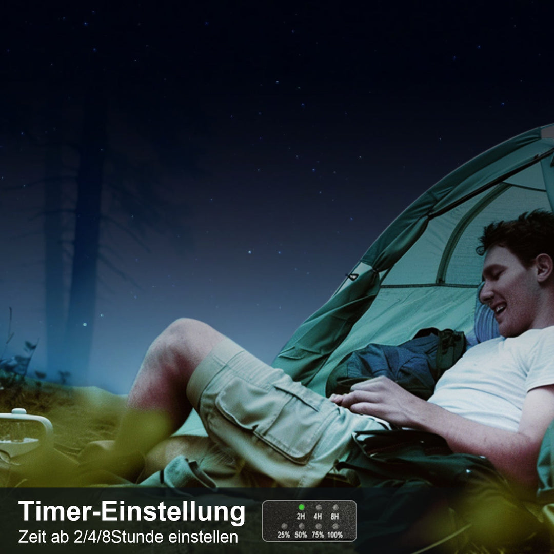Portable Solar Camping Fan LED Light | Stornfield