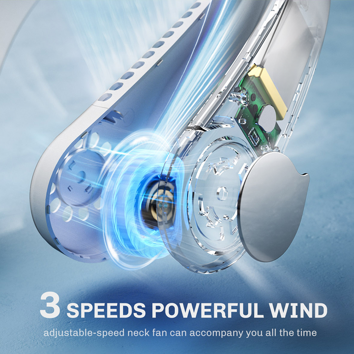 Portable Neck Fan, Bladeless Neck Fan Rechargeable | Stornfield