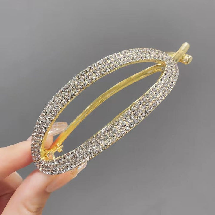 Sparkling Curved Minimalist Hair Buckle | Stornfield