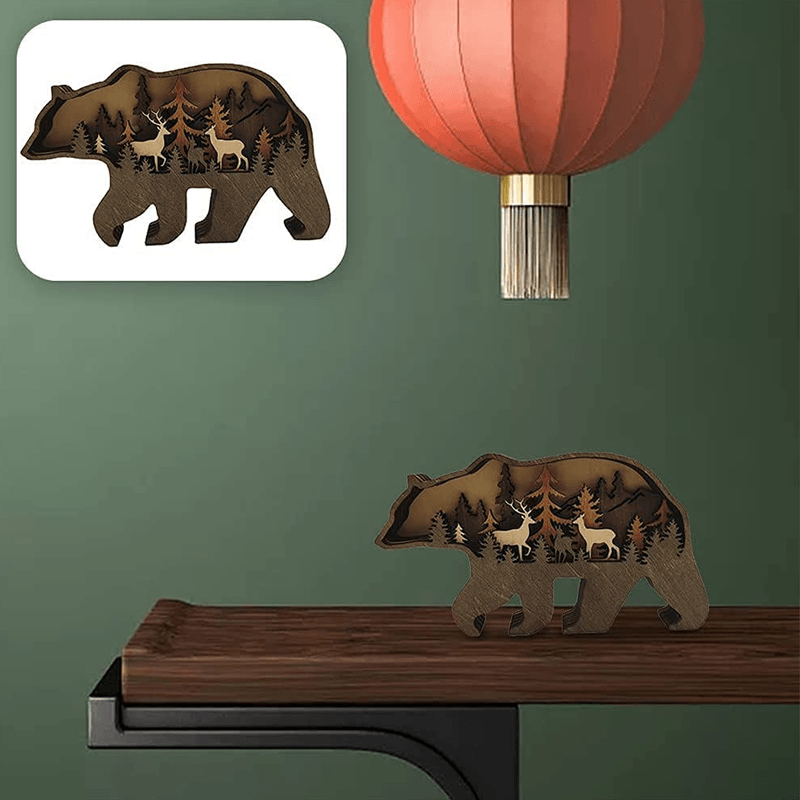 3D Creative Wooden Animal Carving Handcraft Gift | Stornfield