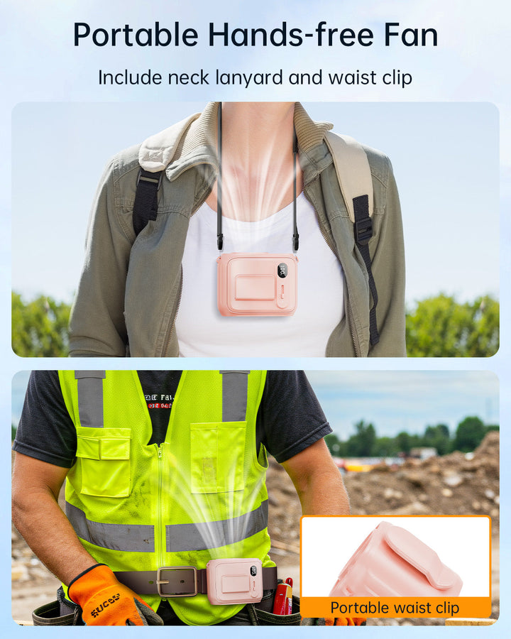 Waist Fan Hands-Free Personal Neck Fan for Outdoor Camping | Stornfield