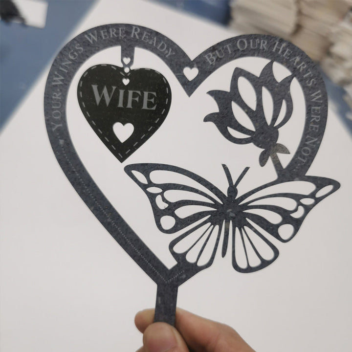Memorial Gift Butterfly Ornament - Garden Memorial Plaque | Stornfield