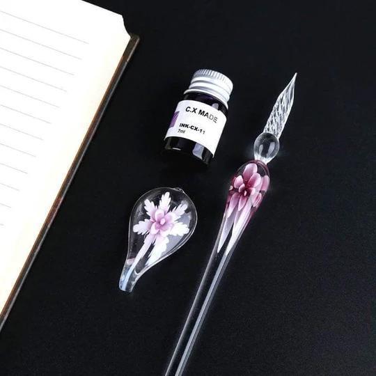 Stornfield | Glass Calligraphy Pen Set with Ink and Pen Holder