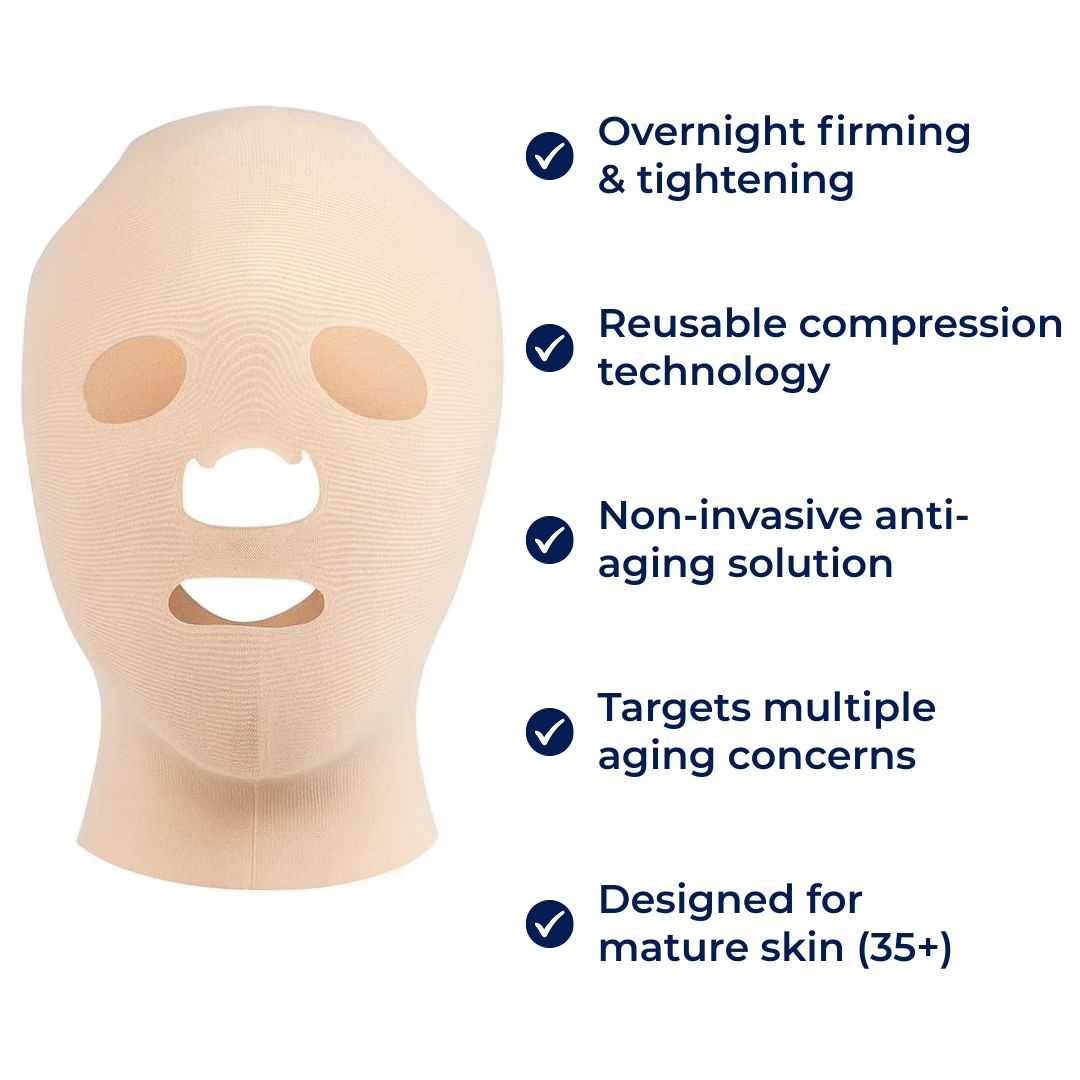 FirmLift | Anti-Wrinkle Facial Lifting Mask – Reusable Compression – Soft Ergonomic Fit – Nighttime Firming and Tightening for Mature Skin Stornfield