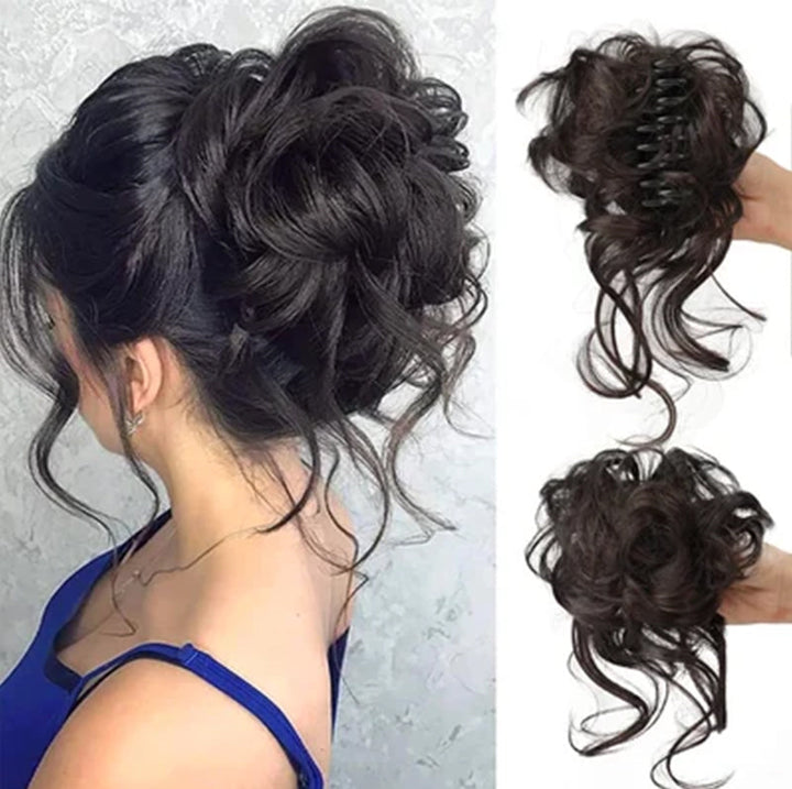 Hair bun ponytail with clip | Stornfield