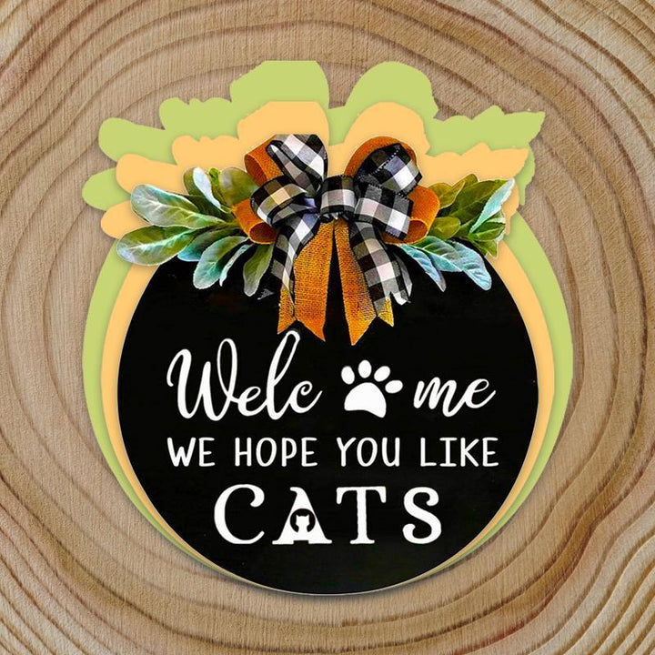 Wooden Welcome Panel on Animals | Stornfield