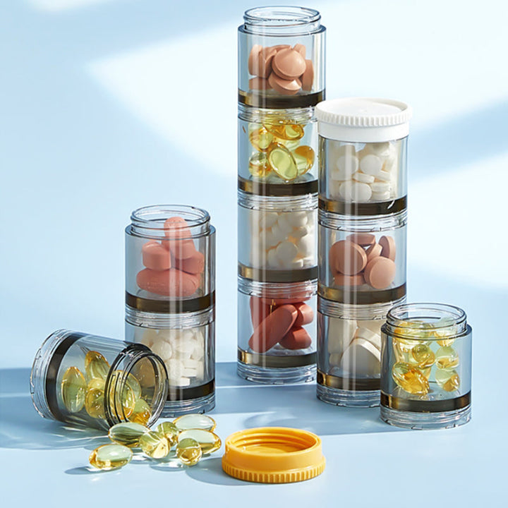 High-Capacity Portable Weekly Pill Organizer | Stornfield