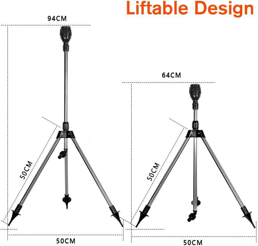 Stornfield | Automatic Rotating Garden Sprinkler with Retractable Tripod for the Garden