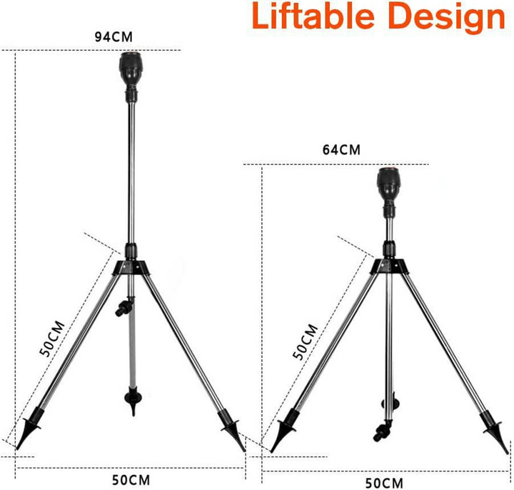 Stornfield | Automatic Rotating Garden Sprinkler with Retractable Tripod for the Garden