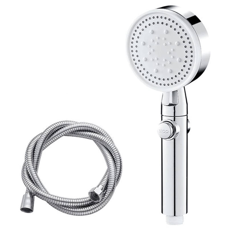 FlowControl Showerhead with 5 settings and push button | Stornfield
