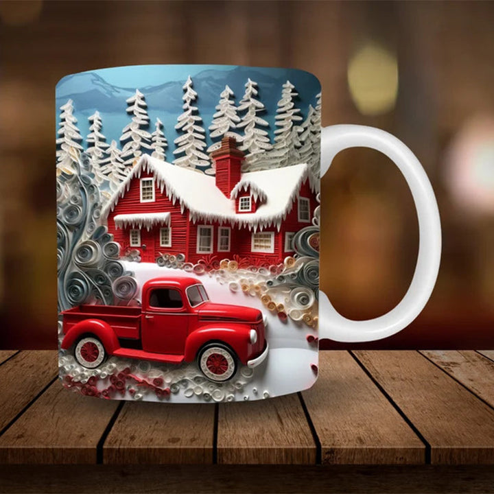 3D snowman ceramic mug - Fun Christmas gift | Stornfield