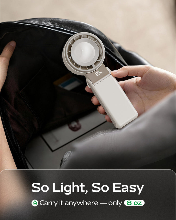 Foldable Bladeless Handheld  Portable Rechargeable  Fan | Stornfield