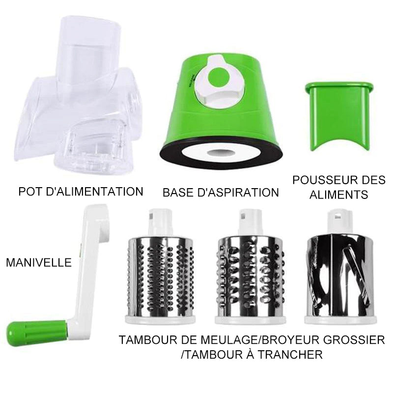 3-in-1 rotary cheese grater vegetable slicer | Stornfield