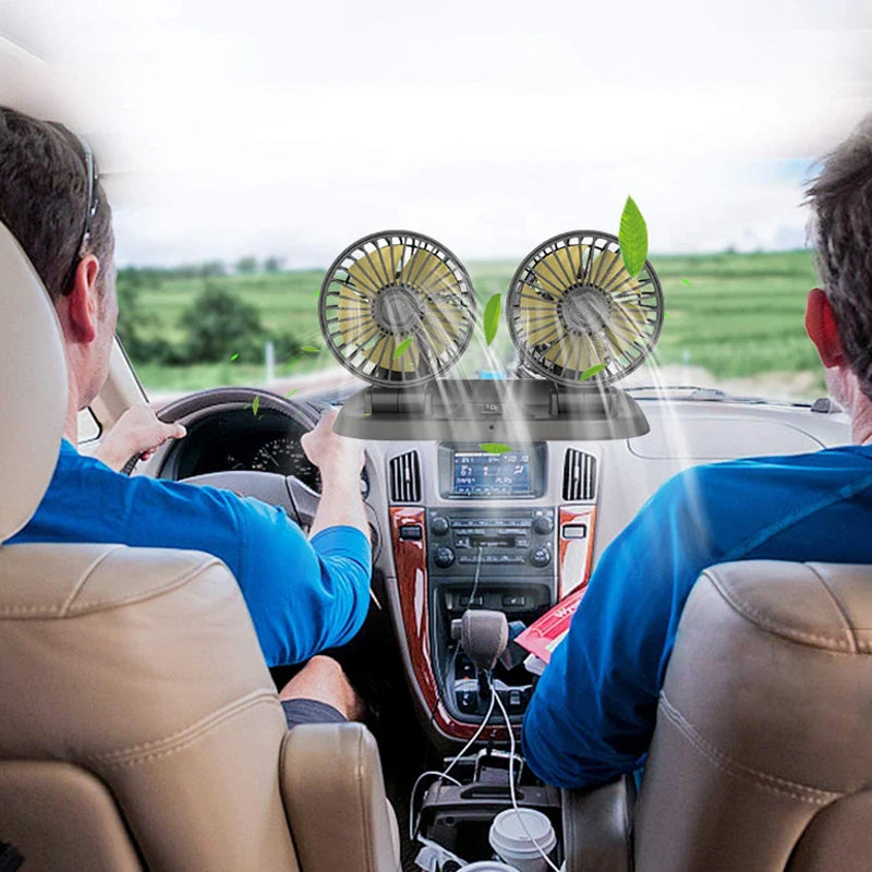 Double head car cooling air circulation fan | Stornfield