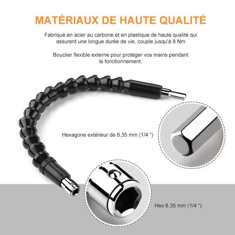 Flexible Drill Bit Extension Soft Shaft Screwdriver | Stornfield