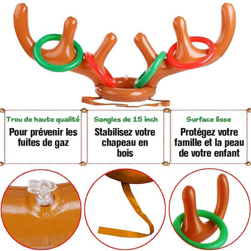 Christmas Reindeer Wooden Ring Toss Game | Stornfield