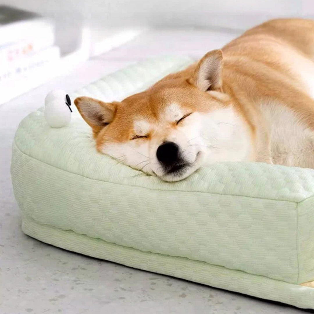 Cooling Pet Bed with Neck Guard Breathable Supportive Washable | Stornfield