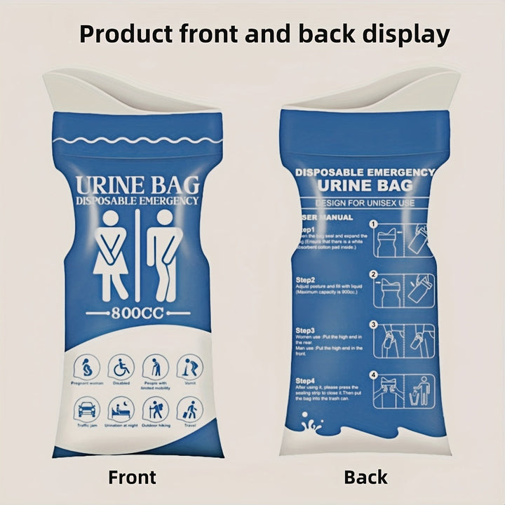 Disposable Urine Bag 800 ml for Car & Travel | Stornfield