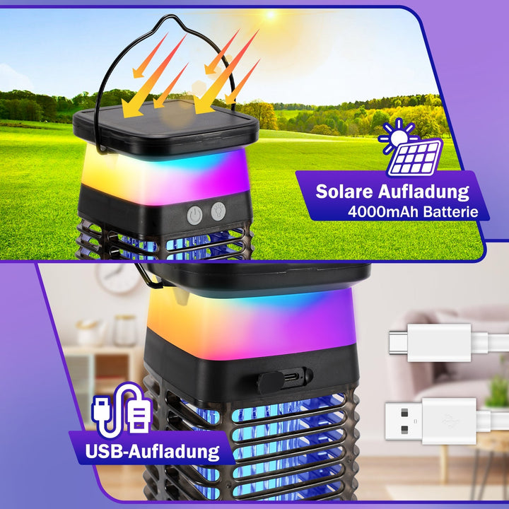 Solar Mosquito Repellent Lamp UV Light Mosquito Lamp RGB | Stornfield