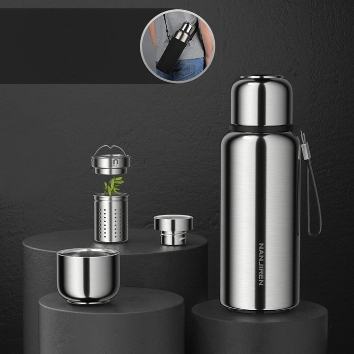 Stornfield | Insulated Thermos Water Bottle, with Tea Filter & Wide-mouth Opening, for Coffee, Tea & Cold Beverage