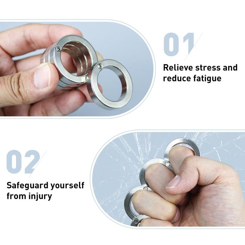 Stornfield | Foldable Four-Ring Titanium Steel Fidget Toy